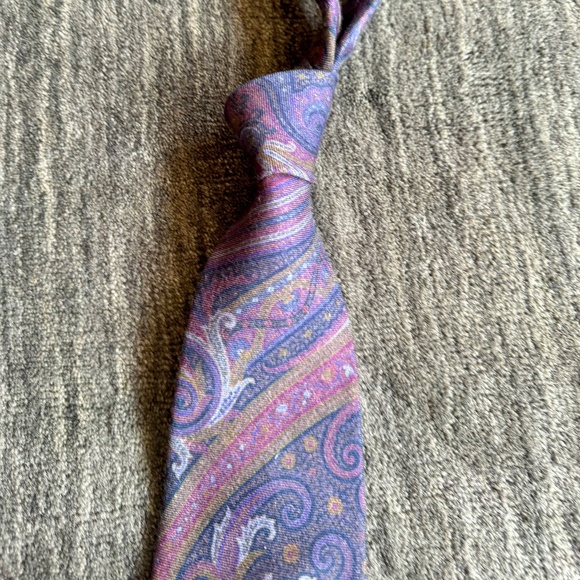 Ralph Lauren Purple Label Other - RALPH LAUREN PURPLE LABEL MADE by HAND CASHMERE/SILK PAISLEY TIE